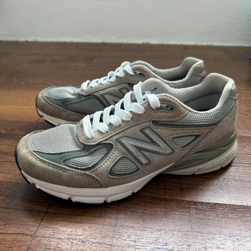 New Balance 990v4 Men’s Size 8.5 Grey Silver shoes Made in USA U990GR4